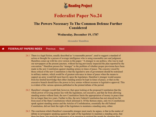 BookReviews/FederalistPapers/Fed24 screenshot