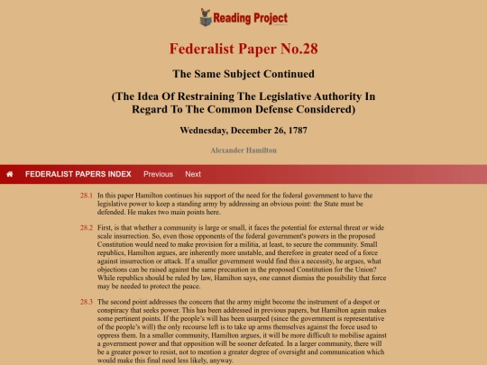 BookReviews/FederalistPapers/Fed28 screenshot