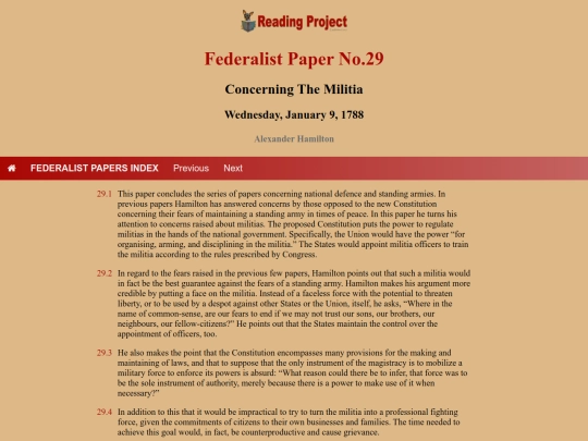 BookReviews/FederalistPapers/Fed29 screenshot