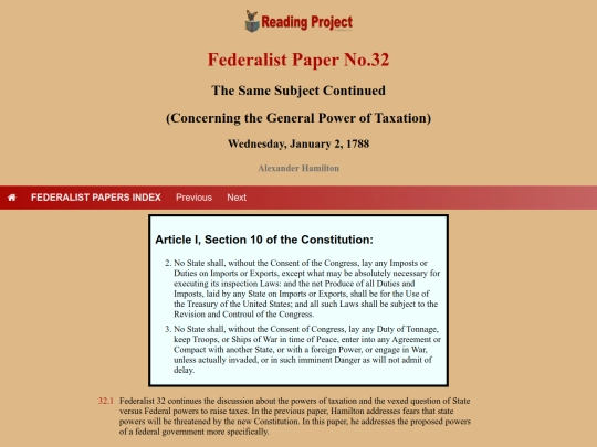 BookReviews/FederalistPapers/Fed32 screenshot