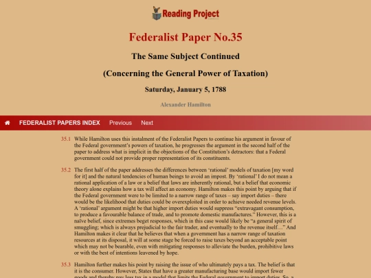BookReviews/FederalistPapers/Fed35 screenshot