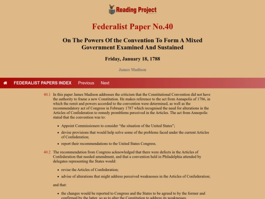 BookReviews/FederalistPapers/Fed40 screenshot