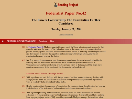 BookReviews/FederalistPapers/Fed42 screenshot