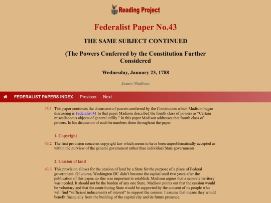 BookReviews/FederalistPapers/Fed43 screenshot