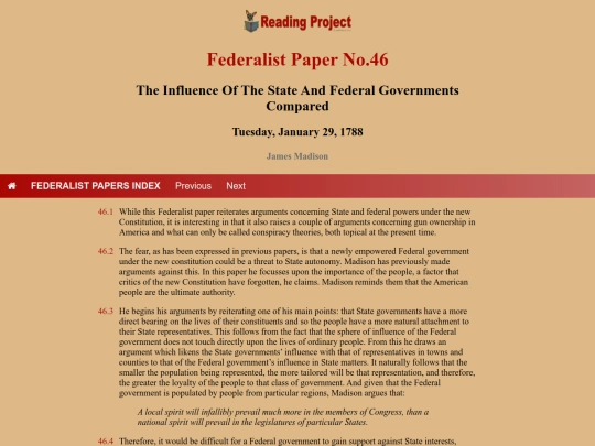 BookReviews/FederalistPapers/Fed46 screenshot