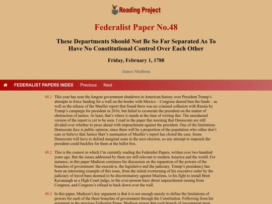 BookReviews/FederalistPapers/Fed48 screenshot