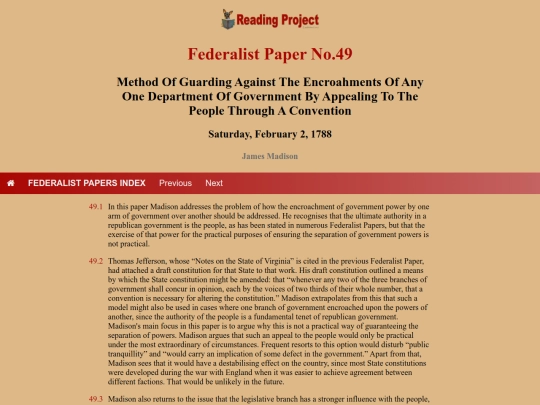 BookReviews/FederalistPapers/Fed49 screenshot