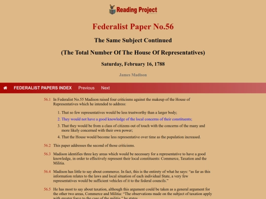 BookReviews/FederalistPapers/Fed56 screenshot