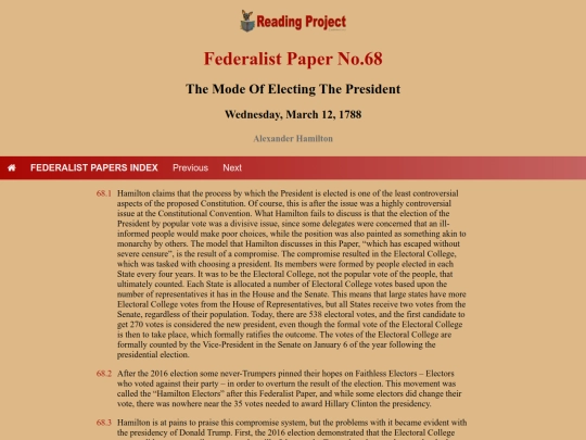 BookReviews/FederalistPapers/Fed68 screenshot