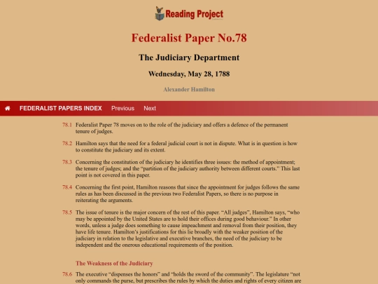 BookReviews/FederalistPapers/Fed78 screenshot