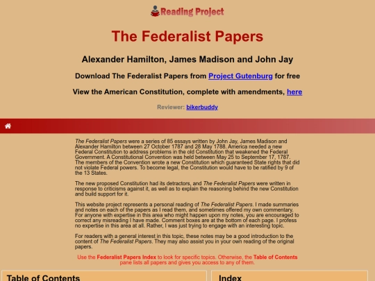 BookReviews/FederalistPapers/aaaindexnew screenshot