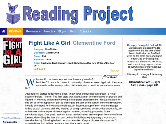 BookReviews/FightLikeAGirl_ClementineFord screenshot