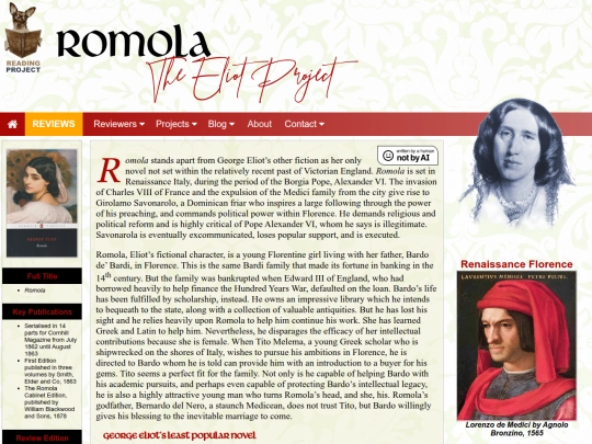 BookReviews/GeorgeEliot/Romola_GeorgeEliot screenshot