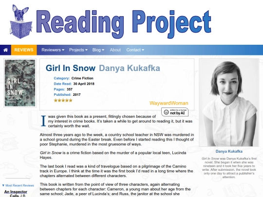 BookReviews/GirlInSnow_DanyaKukafka screenshot