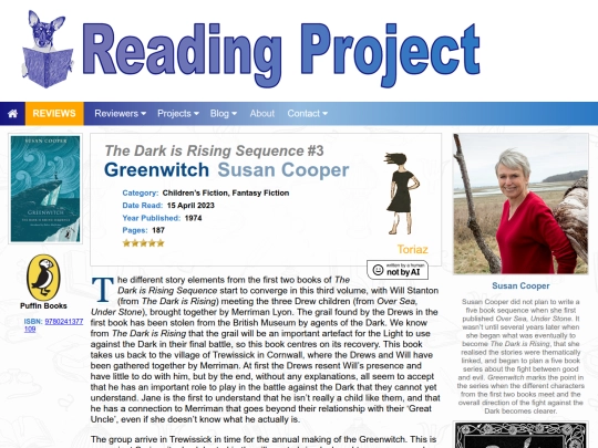 BookReviews/Greenwitch_SusanCooper screenshot