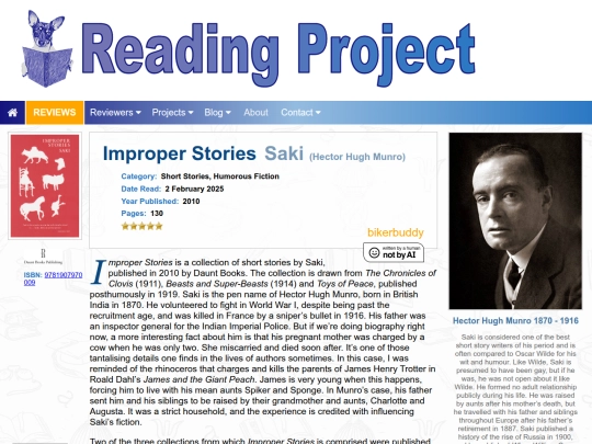 BookReviews/ImproperStories_Saki screenshot