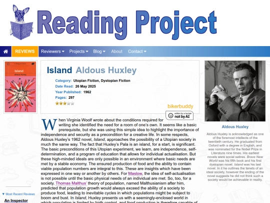 BookReviews/Island_AldousHuxley screenshot