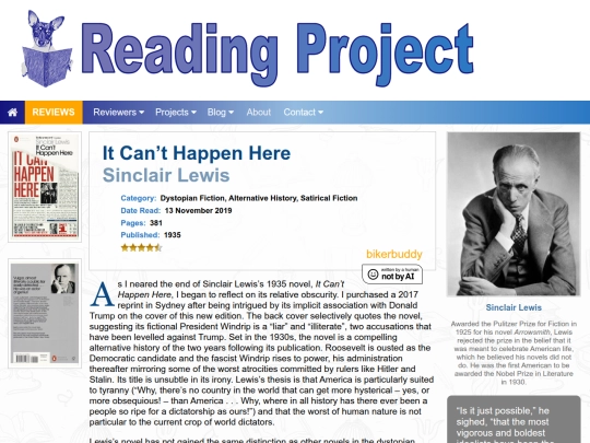 BookReviews/ItCantHappenHere_SinclairLewis screenshot