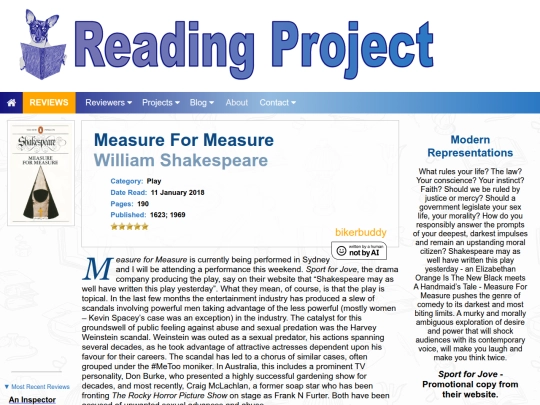 BookReviews/MeasureForMeasure_WilliamShakespeare screenshot