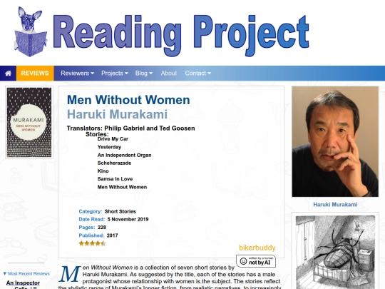 BookReviews/MenWithoutWomen_HarukiMurakami screenshot