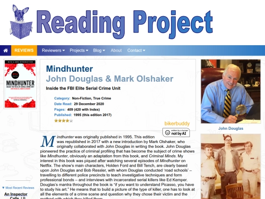 BookReviews/Mindhunter_JohnDouglas_MarkOlshaker screenshot