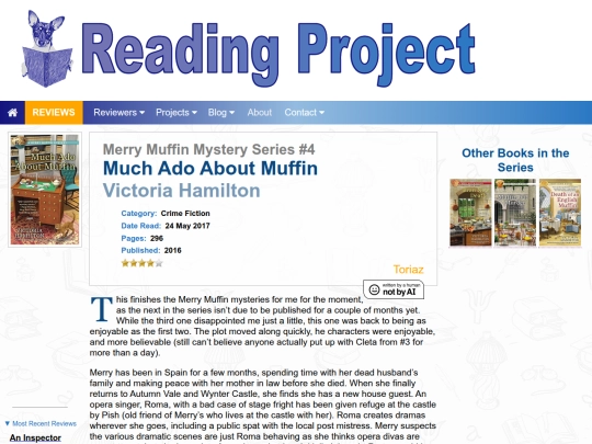 BookReviews/MuchAdoAboutNothing_VictoriaHamilton screenshot