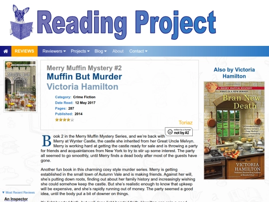 BookReviews/MuffinButMurder_VictoriaHamilton screenshot