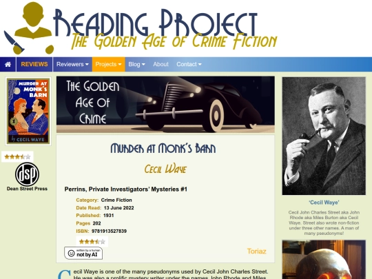 BookReviews/MurderAtMonksBarn_CecilWaye screenshot