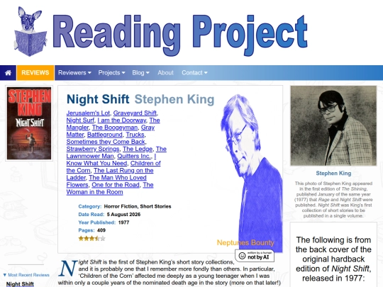 BookReviews/NightShift_StephenKing screenshot