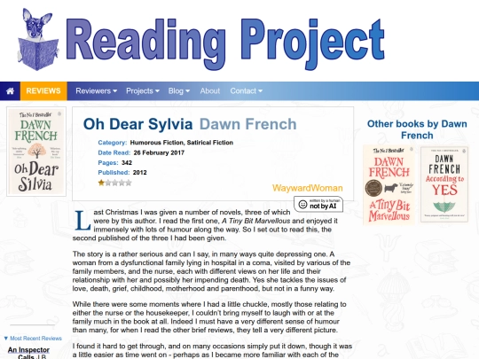 BookReviews/OhDearSilvia_DawnFrench screenshot