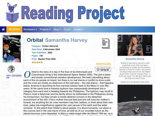 BookReviews/Orbital_SamanthaHarvey screenshot