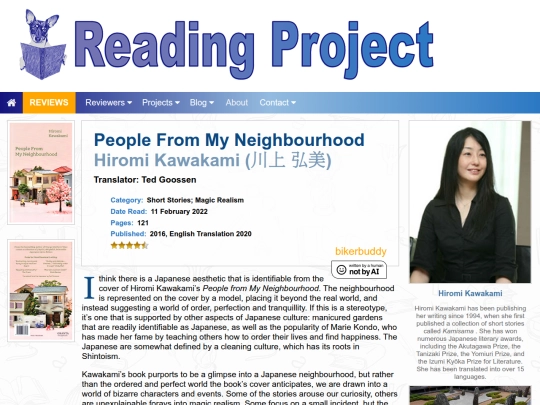 BookReviews/PeopleFromMyNeighbourhood_HiromiKawakami screenshot