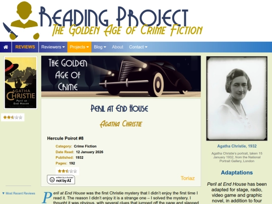 BookReviews/PerilAtEndHouse_AgathaChristie screenshot