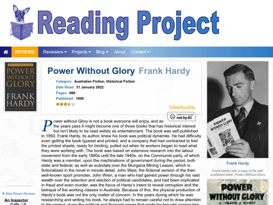 BookReviews/PowerWithoutGlory_FrankHardy screenshot