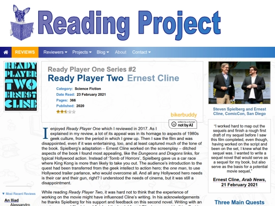 BookReviews/ReadyPlayerTwo_ErnestCline screenshot