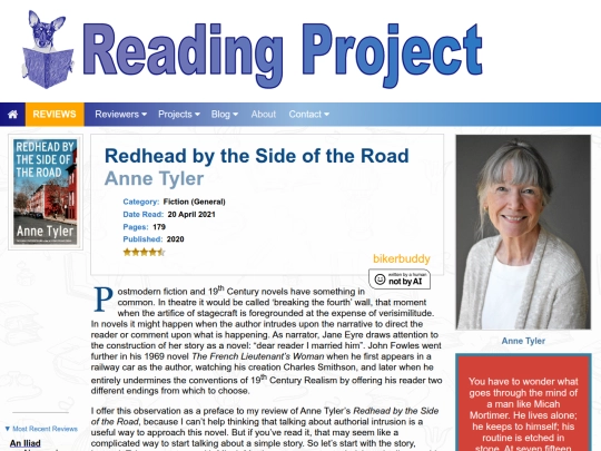 BookReviews/RedheadByTheSideOfTheRoad_AnneTyler screenshot