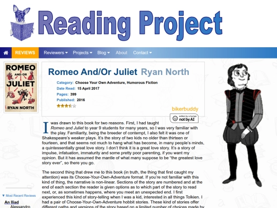BookReviews/RomeoAndOrJuliet/RomeoAndOrJuliet screenshot