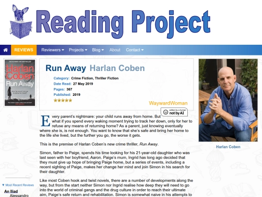BookReviews/RunAway_HarlanCoben screenshot
