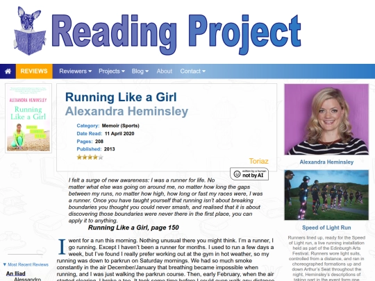 BookReviews/RunningLikeAGirl_AlexandraHeminsley screenshot