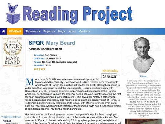 BookReviews/SPQR_MaryBeard screenshot