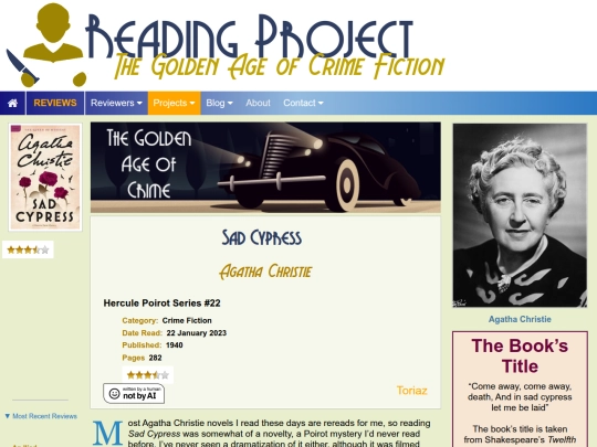 BookReviews/SadCypress_AgathaChristie screenshot