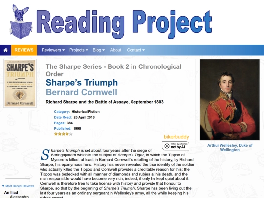 BookReviews/SharpesTriumph screenshot