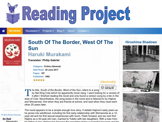 BookReviews/SouthOfTheBorderWestOfTheSun_HarukiMurakami screenshot