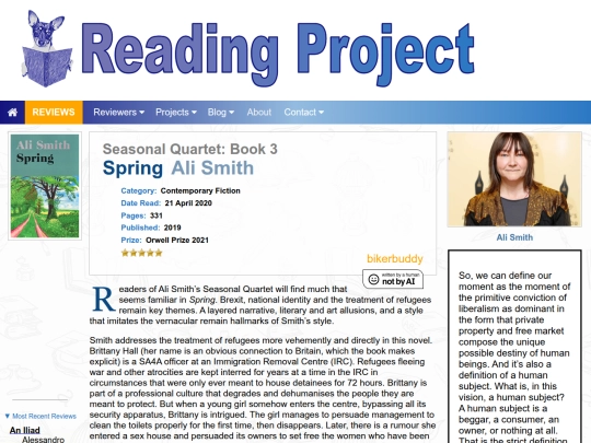 BookReviews/Spring_AliSmith screenshot