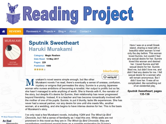 BookReviews/SputnikSweetheart_HarukiMurakami screenshot