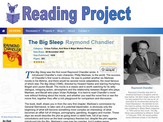 BookReviews/TheBigSleep_RaymondChandler screenshot