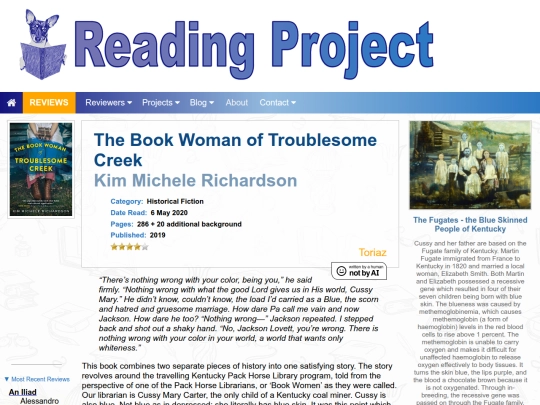 BookReviews/TheBookWomanOfTroublesomeCreek_KimMicheleRichardson screenshot