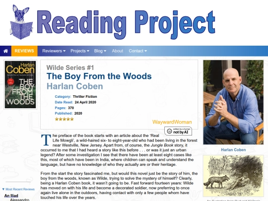 BookReviews/TheBoyFromTheWoods_HarlanCoben screenshot