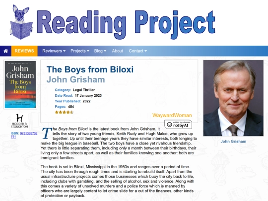 BookReviews/TheBoysFromBiloxi_JohnGrisham screenshot