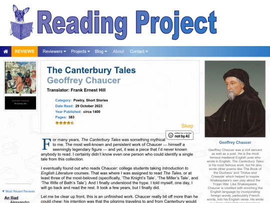 BookReviews/TheCanterburyTales_GeoffreyChaucer screenshot